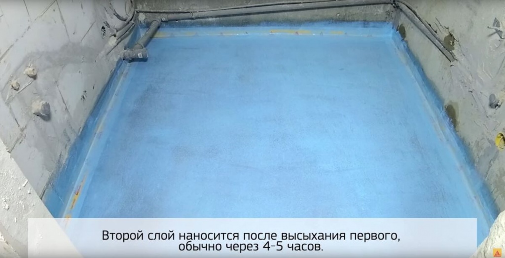 Нанесение гидроизоляции